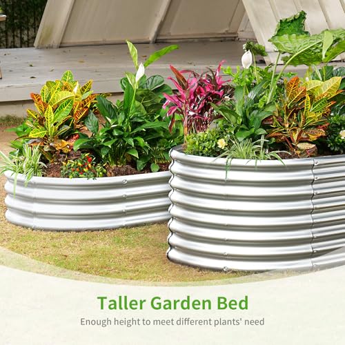 6x3x1.5ft Galvanized Raised Garden Bed Kit