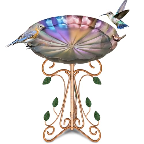 Metal Bird Bath for Outside