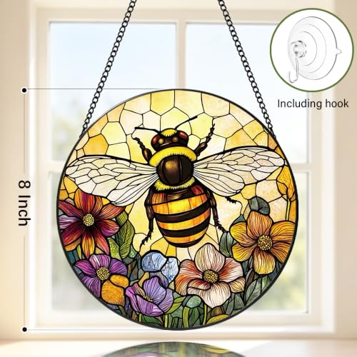 Vintage Bee Suncatcher (Bee Decor Suncatcher)