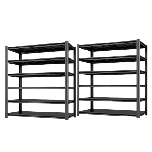 6 Tier Heavy Duty Garage Shelving (6T 55" W x 24" D x 84" H)