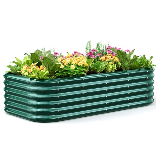 Galvanized Oval Raised Garden Bed Kit