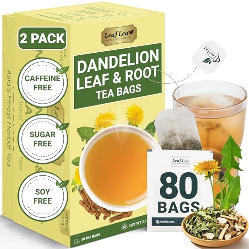 Dandelion Root & Leaf Tea Bags (40 Count (Pack of 2))