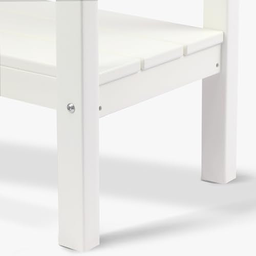 Malibu 55" Outdoor Patio HDPE Adirondack 2 (White)