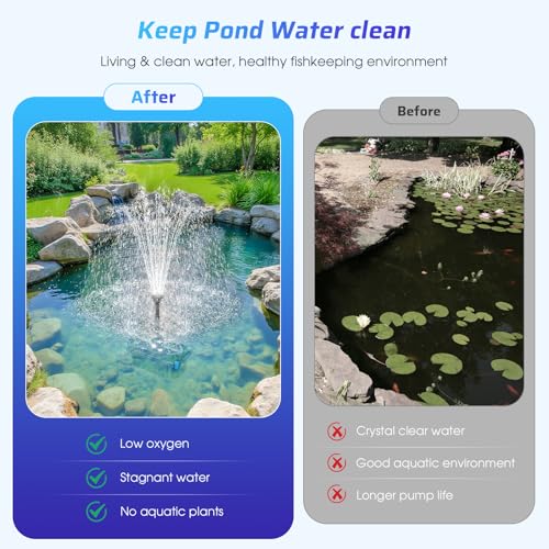 660GPH Pond Filter with RGB Auto (40W with Lights-Corded Electric)