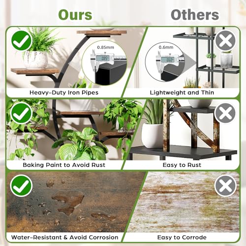 Indoor Plant Stand with Grow Light