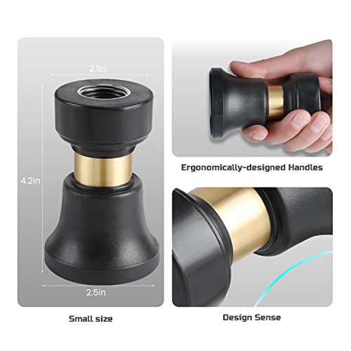 Hose Nozzle Lichamp 2 Pack Heavy Duty Brass Fireman Style High Power Leak Proof Adjustable Garden Water Sprayer (34.99 Count)