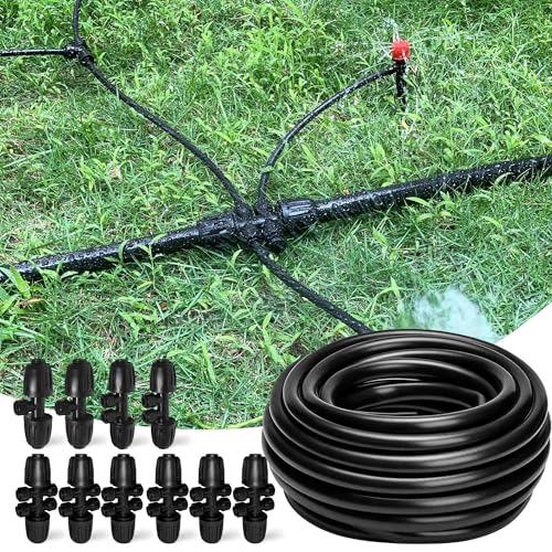100FT 1 2 Inch Drip Irrigation Tubing with 10 Pack 1 (1/2" Tubing / 100FT)