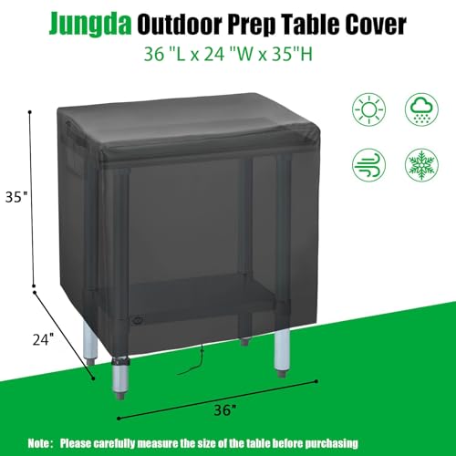 36 Inch Outdoor Prep Table Cover for Stainless Steel Work Table