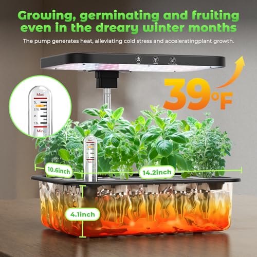 Stainless Steel Hydroponics Growing System kit Indoor Garden