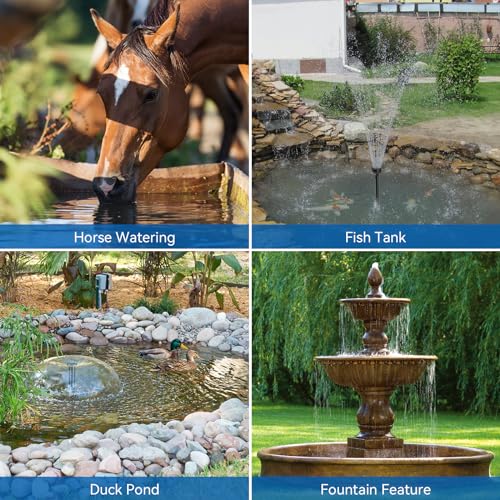 70W Solar Pond Pump with Filter Kit (70W-Solar Powered)