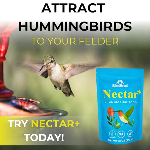 Hummingbird Nectar Powder Nectar+ Hummingbird Food for Feeders (21 Ounce)