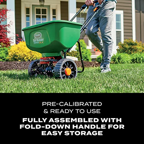 Turf Builder EdgeGuard DLX Broadcast Spreader for Seed
