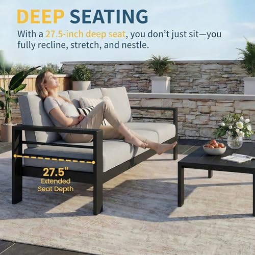 Aluminum Patio Furniture Set for All Weather