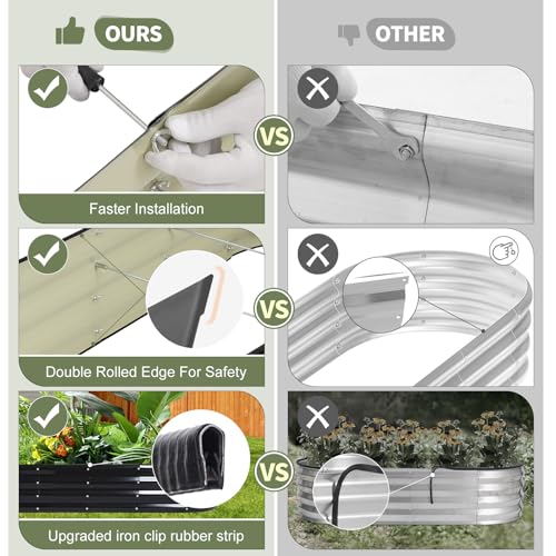 Galvanized Raised Garden Bed Outdoor