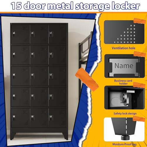 Metal Storage Lockers for Employees with Lock