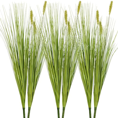 Artificial Plants 6PCS 27“ Fake Tall Onion Grass Faux Plant (6 Count)