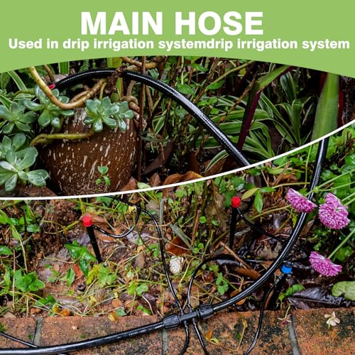 40 FT 1 2 inch Drip Irrigation Irrigation kit Main Line Supply Hose Tube for Garden Irrigation System