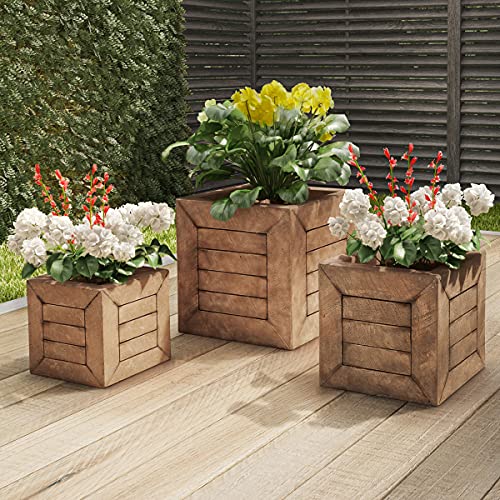 Fiber Clay Planters (3 Count)