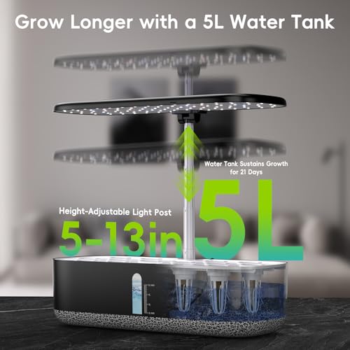 Hydroponics Growing System with LED Grow Light