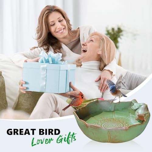 Ceramic Bird Bath for Outdoors