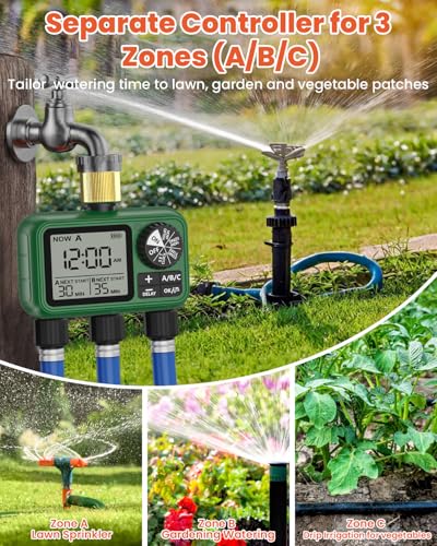 Water Timer for Outdoor Garden Hose (3 Count)