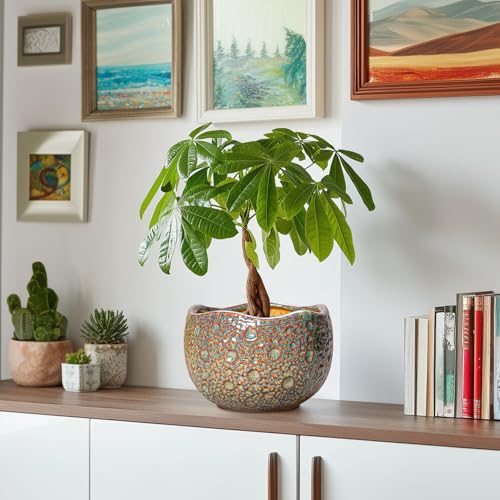 8 Inch Plant Pot (8.2 Inch / Speckled-brown)
