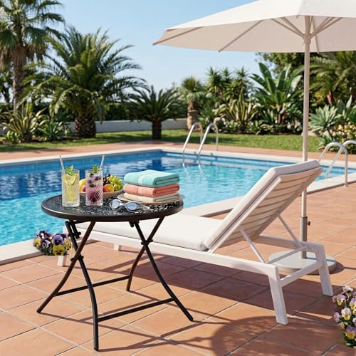 Folding Small Outdoor Side Table (2 Count)