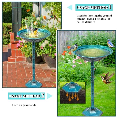 Metal Bird Bath for Outside