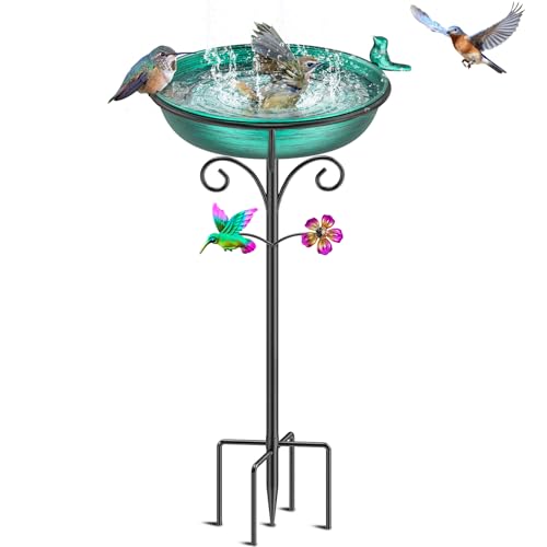 38.6in Bird Baths for Outdoors