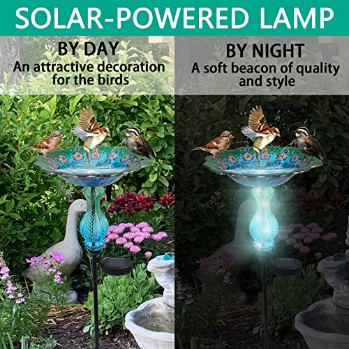 Peacock Bird Bath for Outdoor