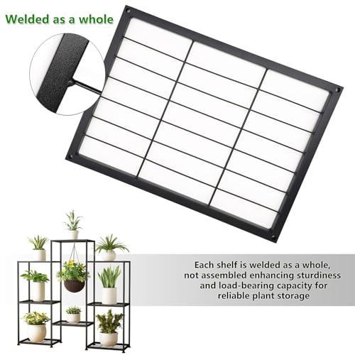 Metal Plant Stand Indoor Metal Plant Stands Outdoor Tiered Plant Shelf for Multiple Plants