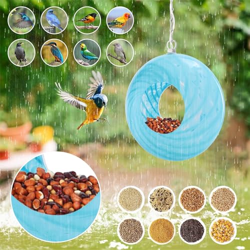 Glass Bird Feeder