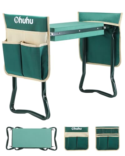 Garden Kneeler and Seat 8" Wider Pad Heavy Duty 2 (Green / 8" Wider Kneeling Pad)