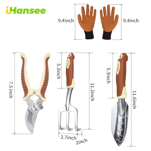 Brown Garden Tool Sets (brown-4pcs)