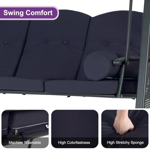 Outdoor Swing 3 (Navy / Porch Swing)