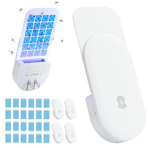 Flying Insect Trap (White / 4 Device 24 Glue Cards)