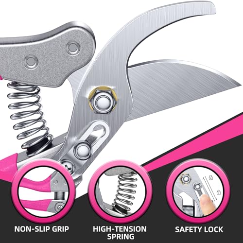 8.5" Bypass Pruning Shears for Women