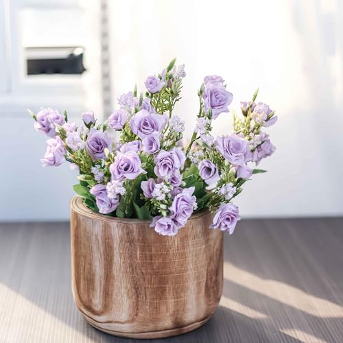 8.25'' Wood Cylinder Planter