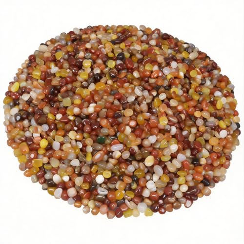 Decorative River Pebbles for Vase Fillers Aquarium Potted Plant Landscaping (10 Pounds / Three Colors)