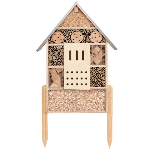Extra Large Wooden Insect House with Stakes (500 Gram)
