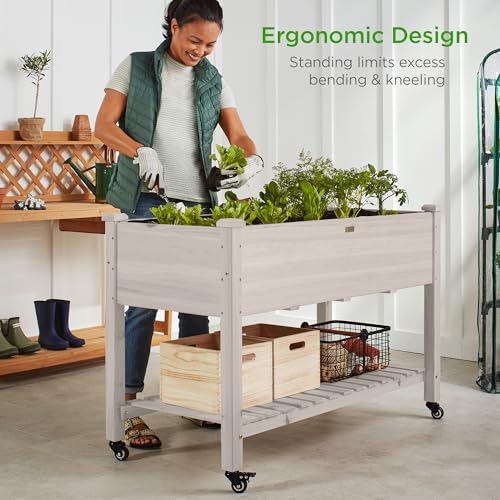 Raised Garden Bed 48x24x32 (White / 48x24x32in)