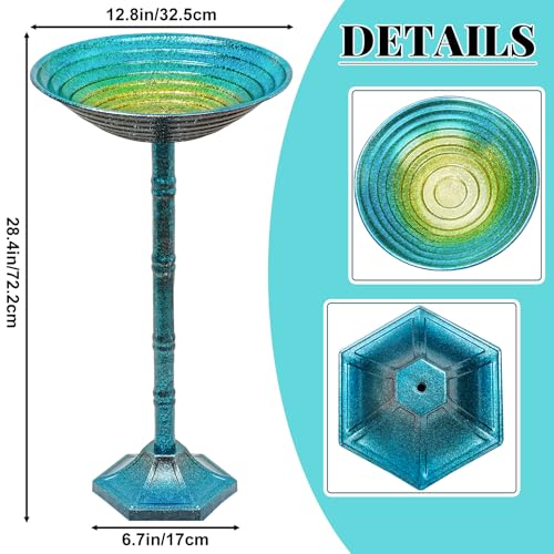 Metal Bird Bath for Outside
