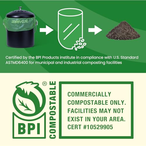 1.3 to 1.6 Gallon Compostable Trash Bags (35 Count)