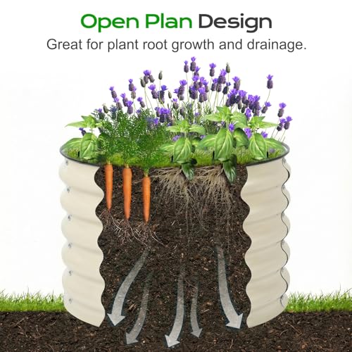 17" Tall 24" Metal Raised Garden Bed