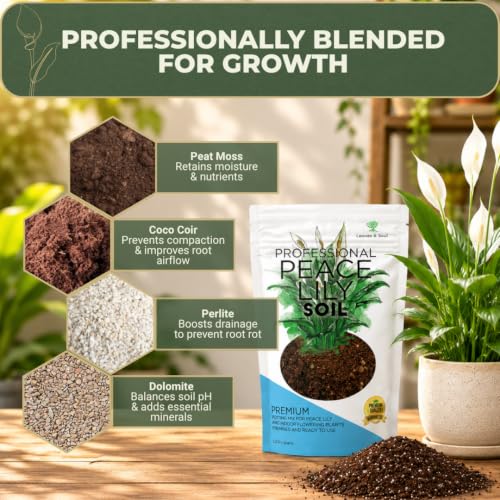 Professional Peace Lily Soil 8.2 Quarts Ready to Use (Peace Lily Soil / 8.2 Quarts)
