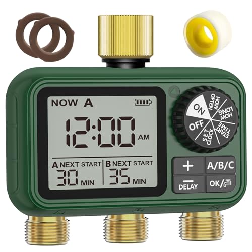 Water Timer for Outdoor Garden Hose (3 Count)