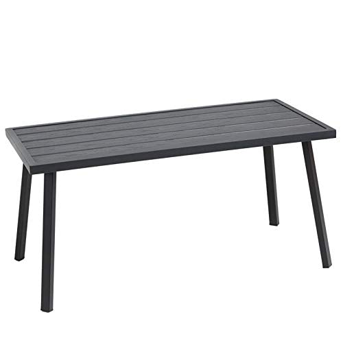 Small Metal Outdoor Coffee Side Table for Outside Patio