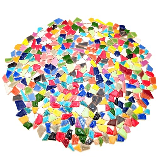 1.1LB Irregular Ceramics Mosaic Tiles (Mix Color)