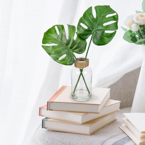 Artificial Plant in Glass Vase with Faux Water