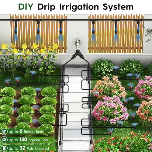 200FT Quick Connect Drip Irrigation System